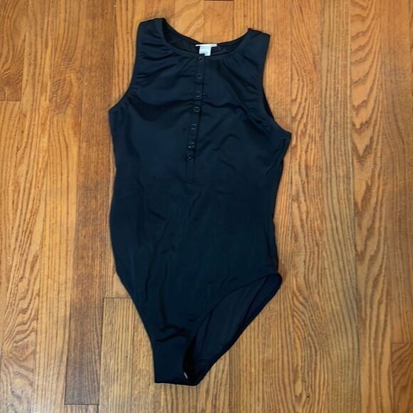 Andie Swim The Malibu One Piece Swimsuit Black size S NWT - Picture 2 of 7